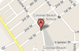 Map of 312 1st Street, Colonial Beach, Va.